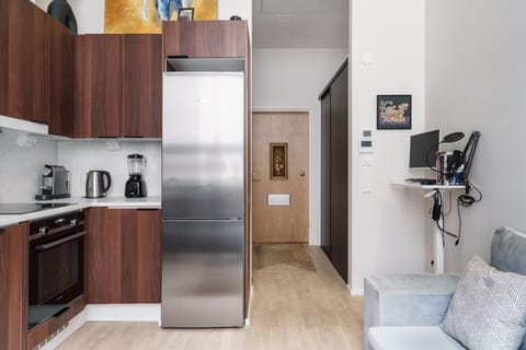 Smart storage solutions ensure your things stay tidy and out of the way.