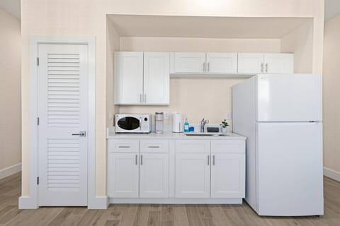 Boutique style kitchenette.