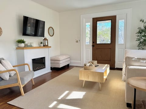 Calming vibes living room with tons of natural light 