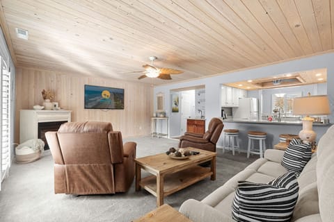 Cozy, open living room with room for everyone.