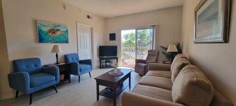 Living room with balcony view

