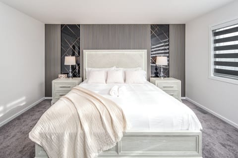 Master bedroom with king bed