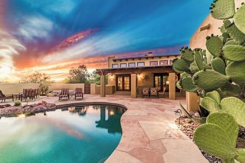 Pool Area with hot tub and BBQ grill