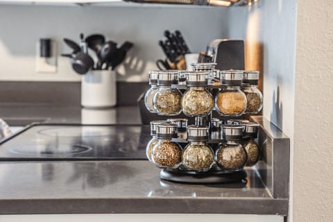 Fully stocked kitchen