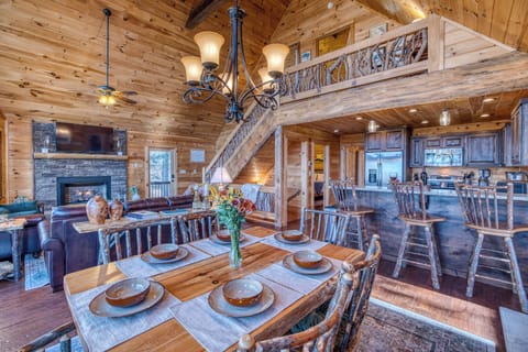 Dining table for six and three bar stools