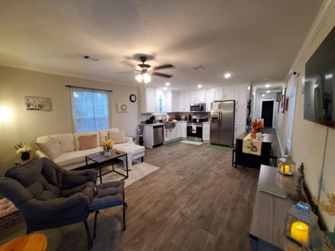 walking in from the front door