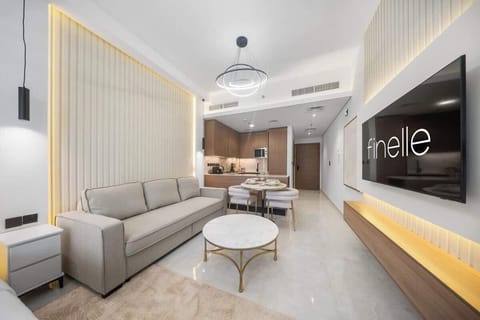 Spacious lounge with a smart TV, perfect for family bonding