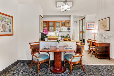 Share meals together at the cozy dining table