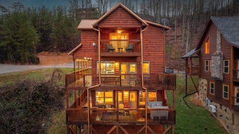 Enjoy all the deck space this place offers, perfect for relaxing after a day in the Smokies.