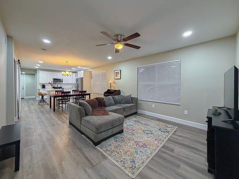 Bright and Airy Open-concept living, dining, & kitchen.