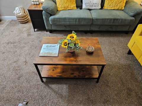 Simple and clean living room setup