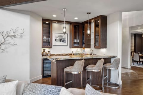Wet bar off of the main living room
