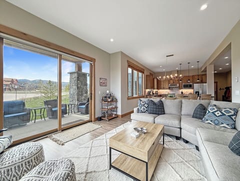 Open concept living space provides plenty of room to relax and take in the views