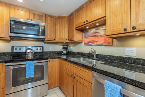 Fully equipped kitchen with everything needed for easy meal prep