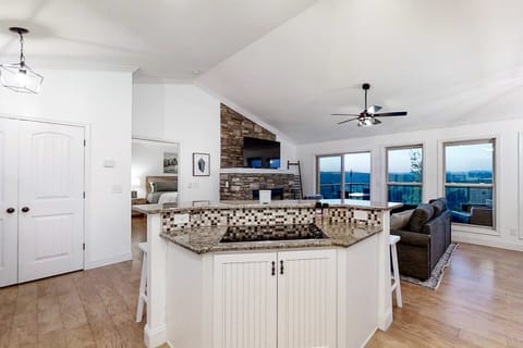 Open-concept living space awaits. And, revel in stunning views and modern charm from this inviting retreat!