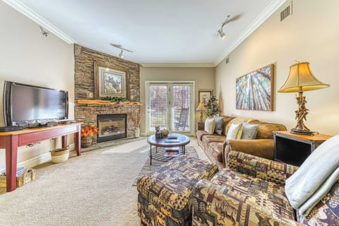 Bright and inviting space with stone accents, perfect for relaxation and scenic views!