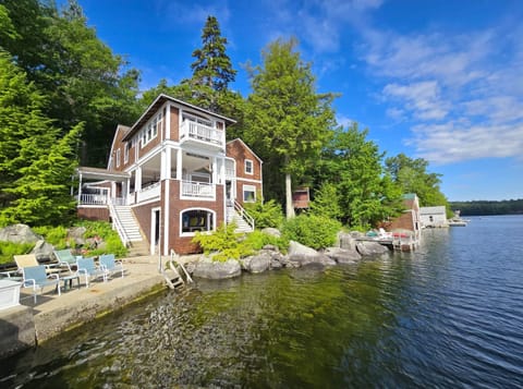 A premier Lake Sunapee retreat with breathtaking waterfront views.