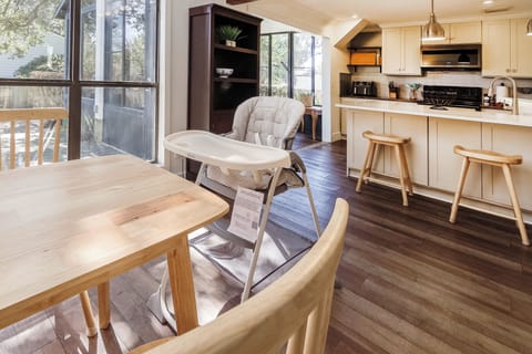 High chair available for guests traveling with infants