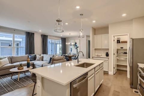 Bright Open Kitchen and Living Room Perfect for Gatherings