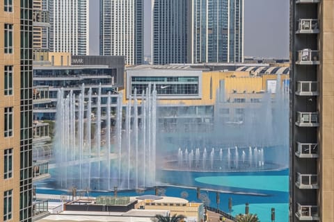 Partial fountain view from the balcony