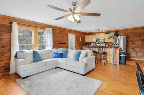 Inviting living room with comfortable seating for everyone.