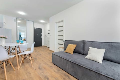 Relax in the stylish living room with a comfortable sofa and modern decor.