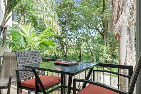 Discover tranquil moments amidst tropical green. Game on!

