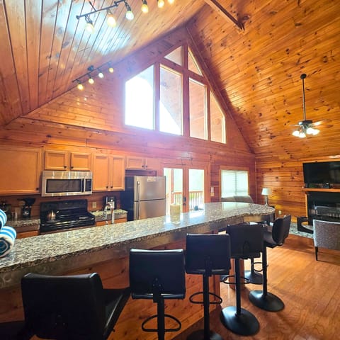 Never miss a conversation while whipping up a family meal. 