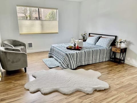 Master bedroom with private bathroom