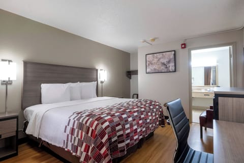 Bedroom. Interior and views may vary by availability.