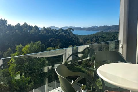 Private balcony with sea view