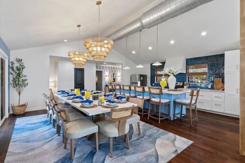 Open Dining and Kitchen area