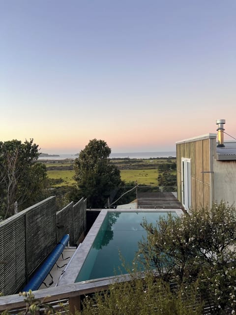 View over pool to the North and Kaitoke Beach