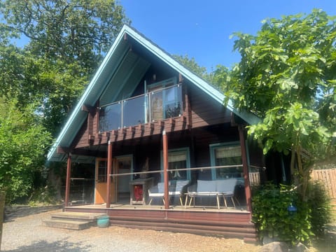 Front of lodge in summer