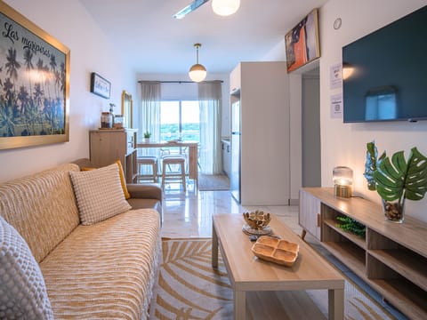 Living Room: Bright space with scenic views, stylish decor, and a relaxing ambiance!