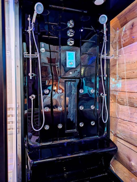 Douche hammam hydromassante LED – ambiance bien-être