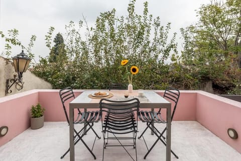 Outdoor dining table