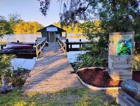 Dock with Sign