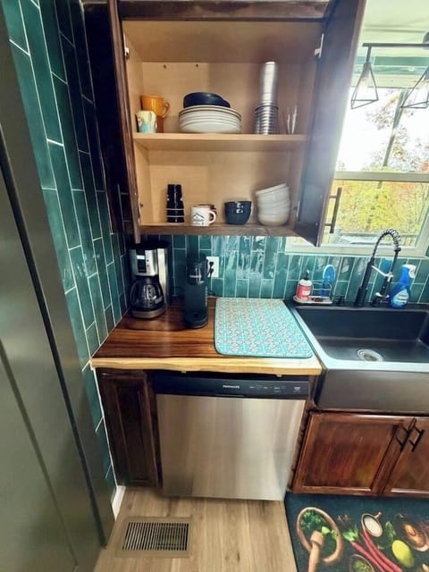 dishes and cups, coffee pots