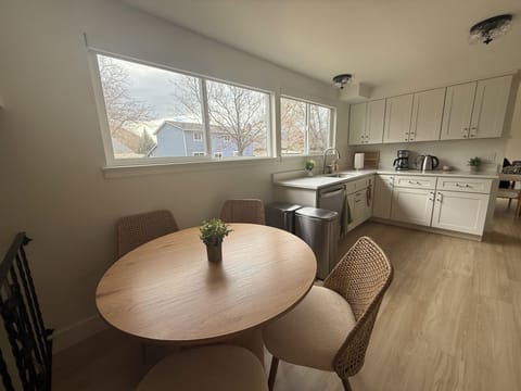 Full kitchen with all kinds of appliance