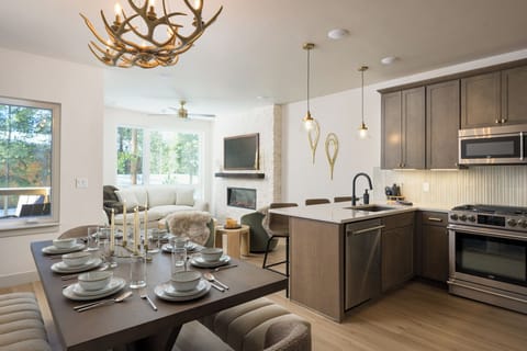 High end furnishings and finishes throughout this open floor plan home