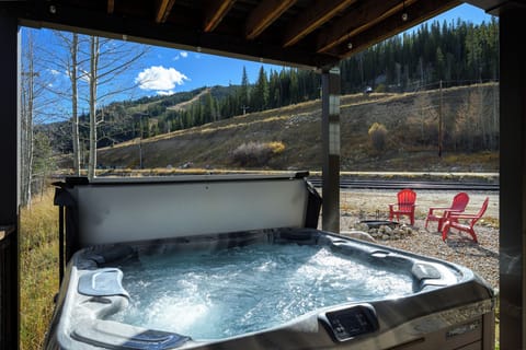Warm your tired muscles in your own private hot tub!