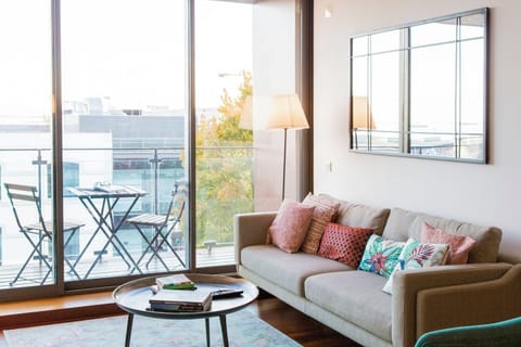 Living area and balcony!