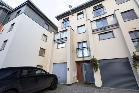 Exterior view of the luxury townhouse