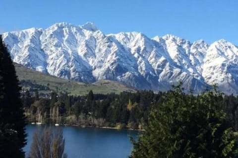 Winter views of the Remarkables from the deck.