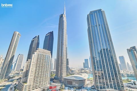 Savor stunning city vistas, including a partial view of the iconic Burj Khalifa, from the comfort of your balcony.