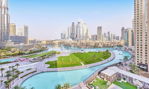 Step onto your private balcony with cosy seating, offering stunning views of the Burj Khalifa, Dubai Opera, Burj Park, and the iconic Dubai Fountain show.
