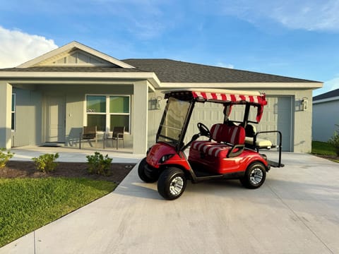 4 BR, 2 Bath home, golf cart included