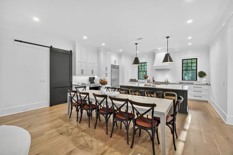 Dining table seats 12 guests