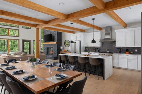 Celebrate birthdays, special occasions, and holiday meals at a table large enough to bring the entire family together.